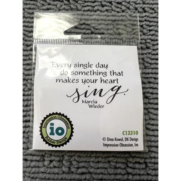 5Pcs Impression Obsession Stamps LOT-D17138/D14211/B14243/D9125/C13310 - Picture 5 of 7